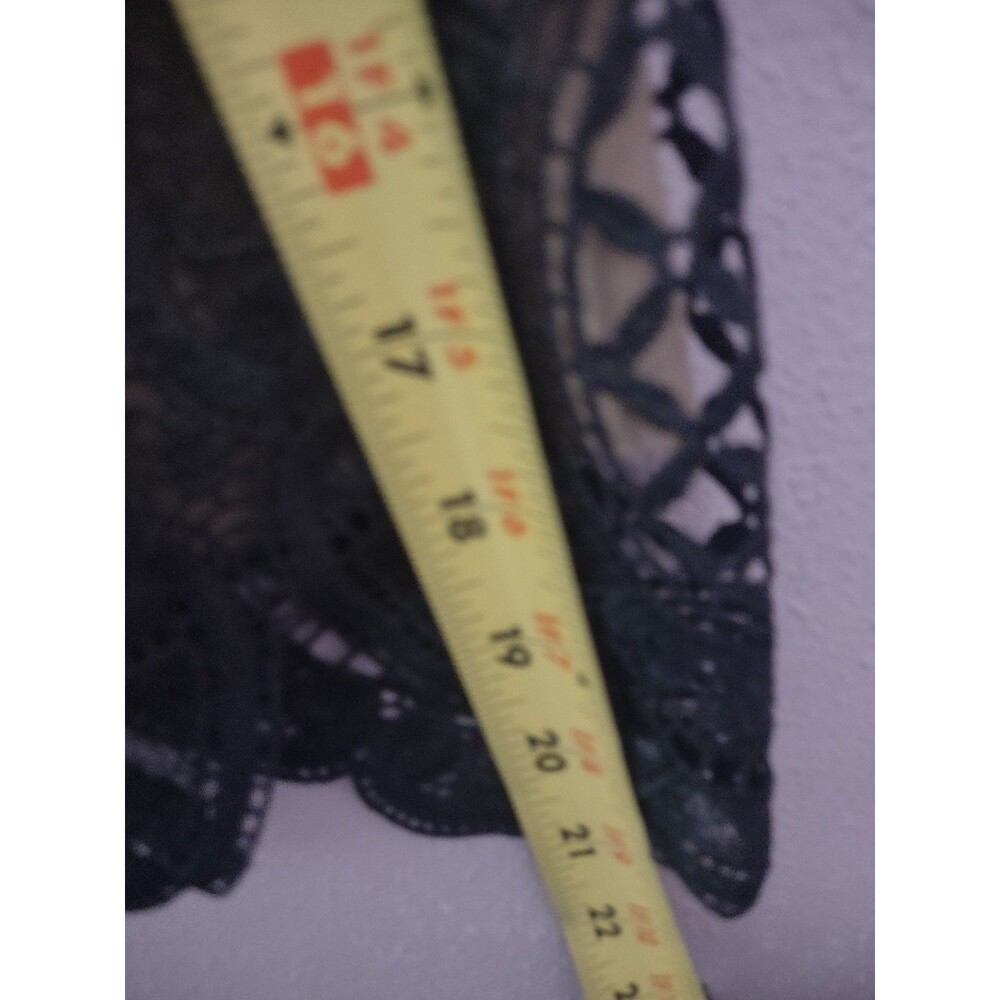Goldie Crochet Medallion Black Lace Lined Dress Women's Size Small - Picture 11 of 12